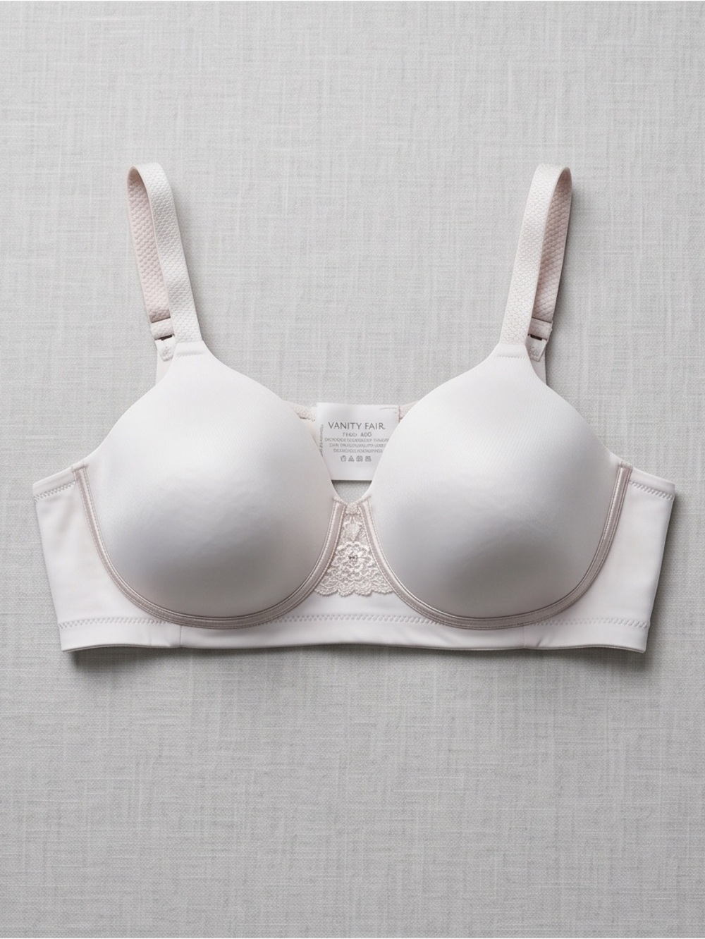 Vanity Fair 40C Full Coverage Wireless Bra Nude Beige Style 71380